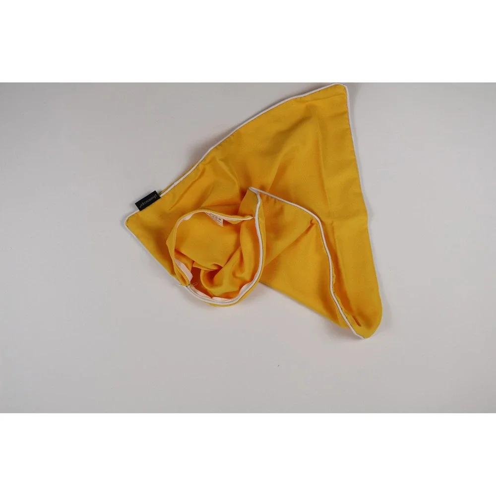 Phantoscope Pillow Covers Set of 2 Yellow Solid 18x18 Canvas NWT